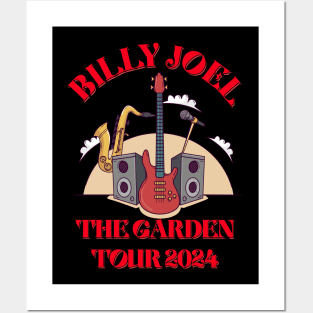 BILLY JOEL THE GARDEN TOUR 2024 RED Posters and Art